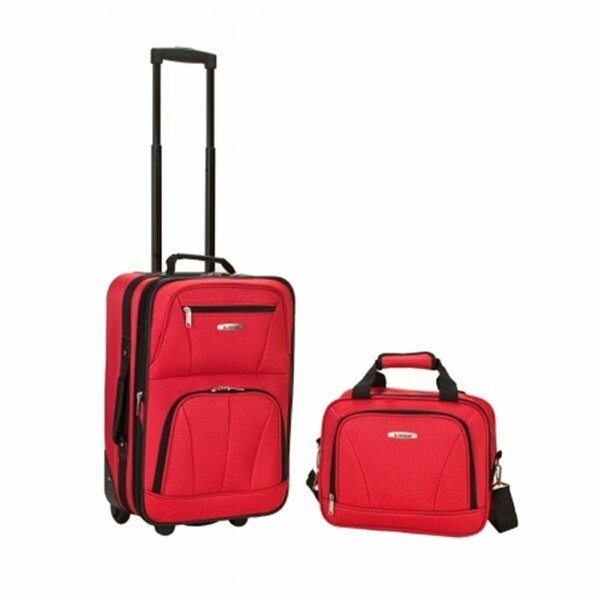 Fox Luggage Rockland 2 Pc Red Luggage Set F102-RED